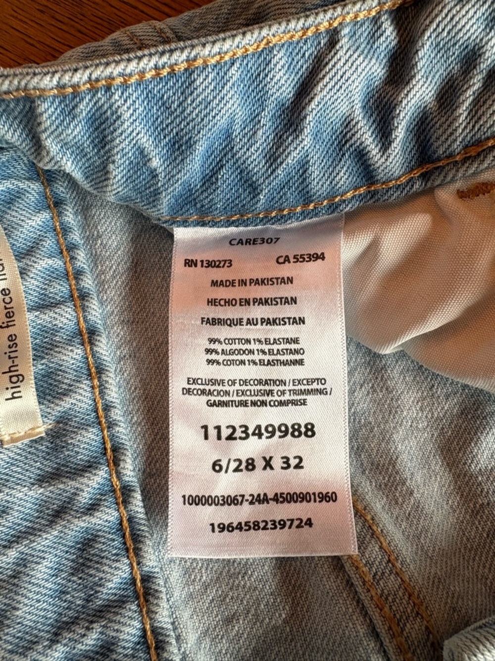 Wrangler High Rise Fierce Flare Light Wash Denim Jeans with Contrast Stitching - Picture 2 of 6